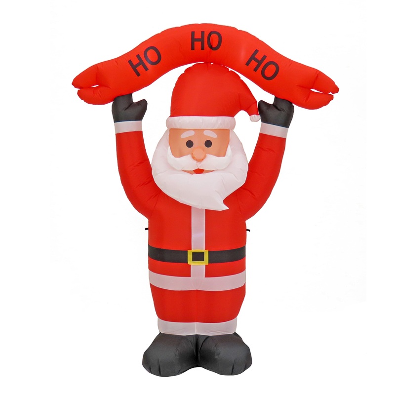 7 ft. Red Inflatable Blow Up Santa, Plug-In