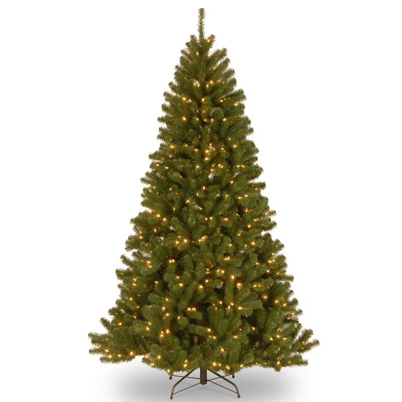 9 ft. Pre-Lit North Valley Spruce Tree with  PowerConnect Dual Color LED Lights, Plug-In