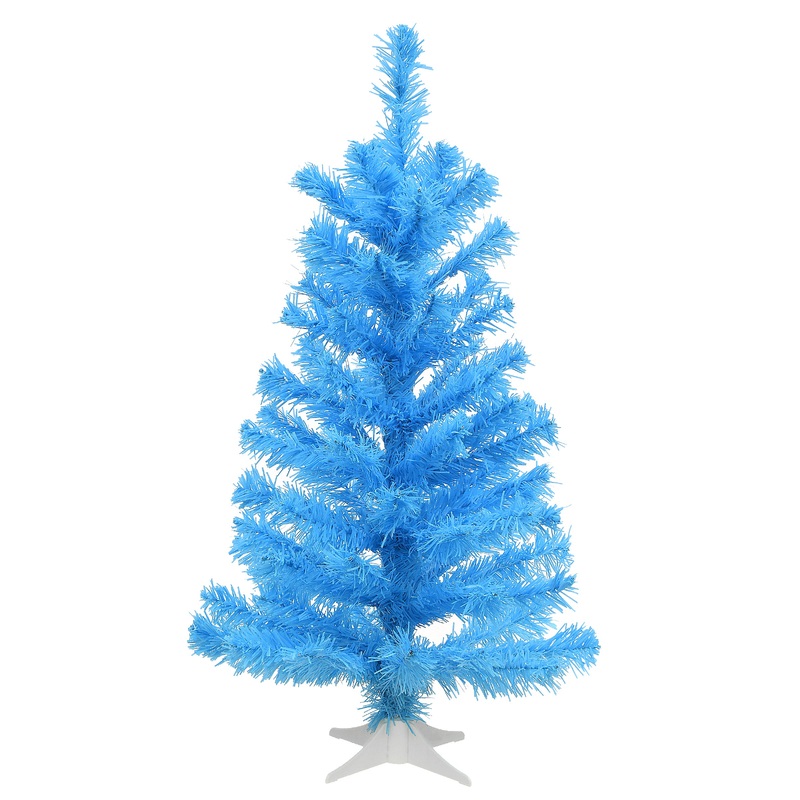 24 in. Colored Blue Tree