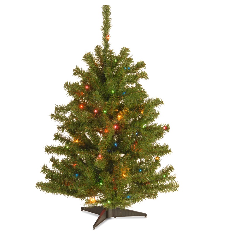 3 ft. Pre-Lit Eastern Spruce Tree with Multicolor Lights