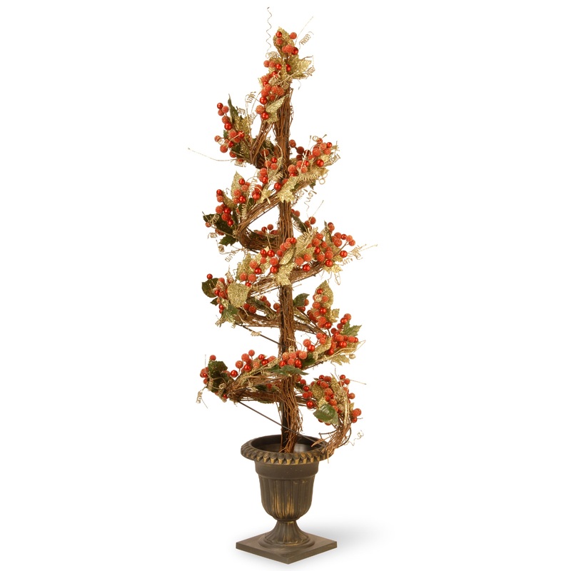 48 in. Berry/Leaf Vine Topiary