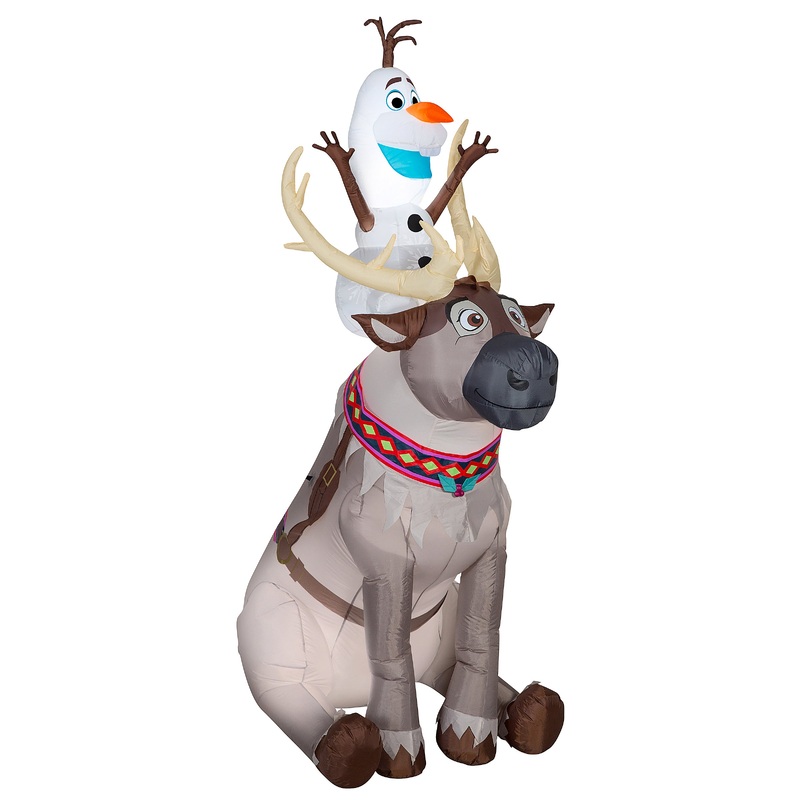 7.5 ft. Inflatable Olaf and Sven