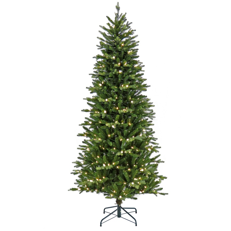 7.5 ft. Pre-Lit Wallace Pine Tree with LED Lights, Plug-In