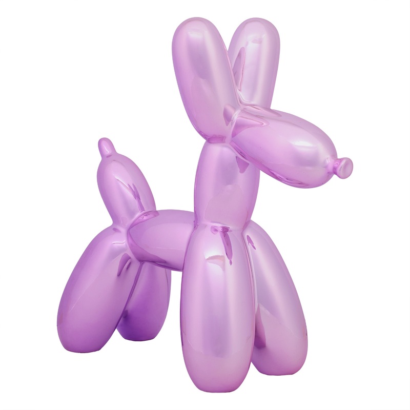 11 in. Halloween Purple Balloon Dog Figurine