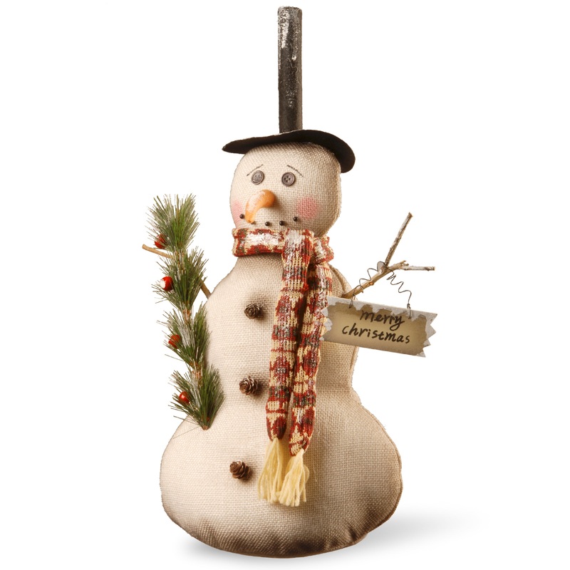 20 in. Fabric Snowman