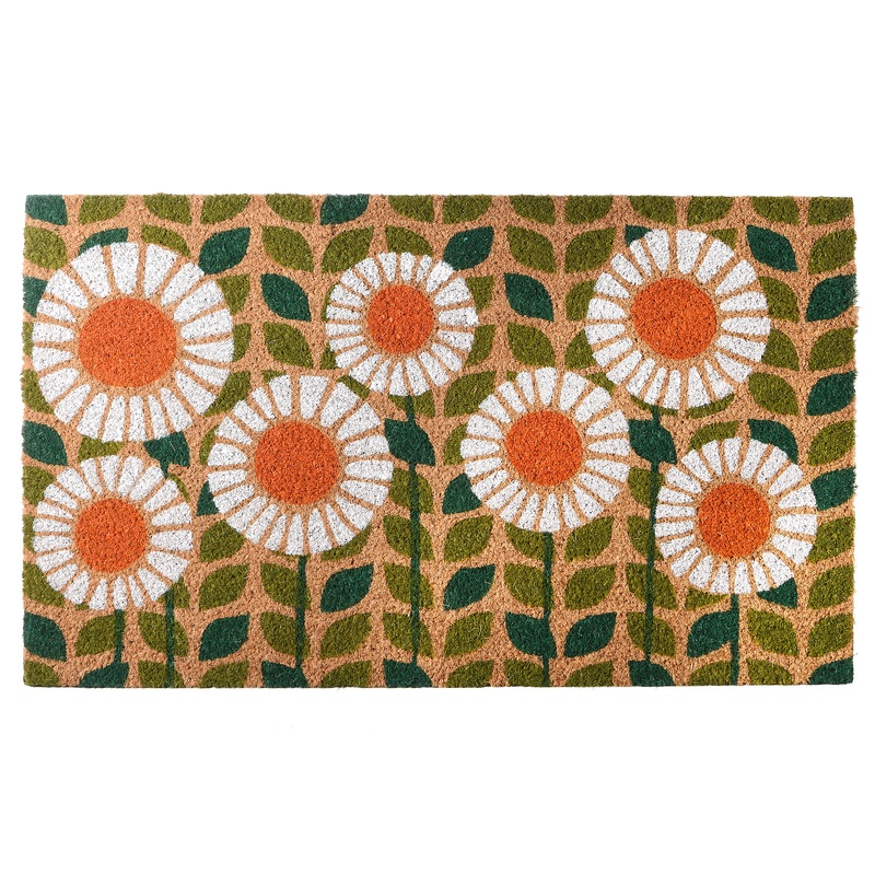 30 in. Sunflower Theme Welcome Entrance Mat
