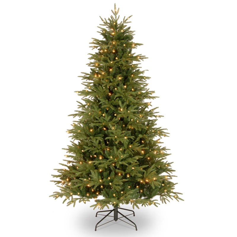 7.5 ft. Pre-Lit Victoria Fir Tree with Clear Lights