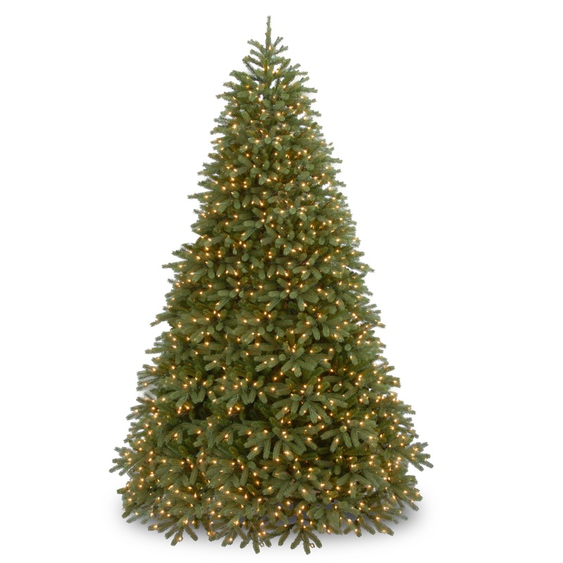 10 ft. Pre-Lit Jersey Fraser Fir Medium Tree with Dual Color LED Lights, Plug-In