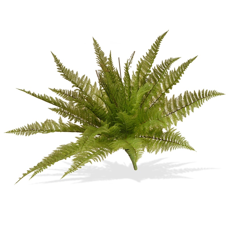 21 in. Spring Fern Bush with Stem Vine Base