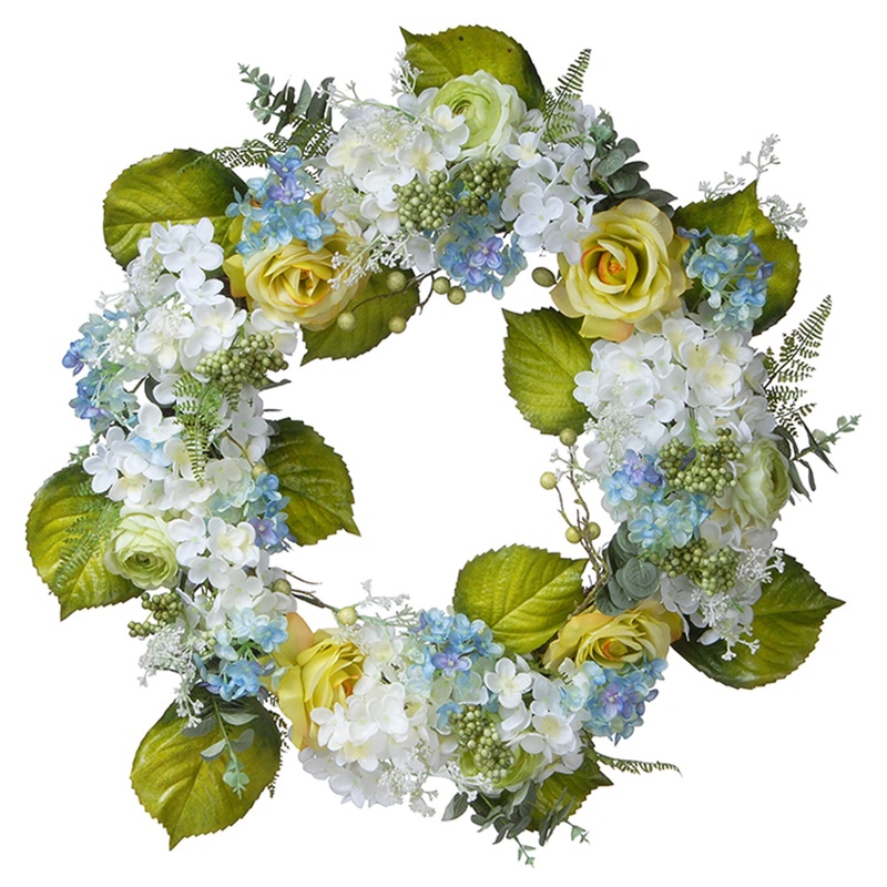 30 in. Spring Flowers Wreath