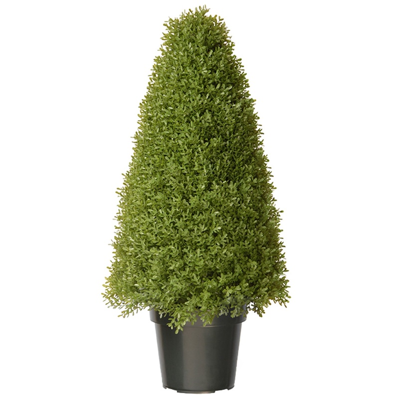 36" Artificial Boxwood Tree