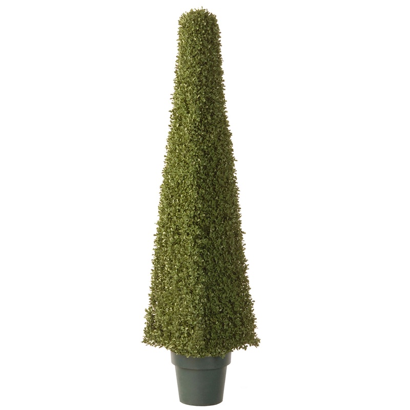 48 in. Artificial Mini Boxwood Square Topiary