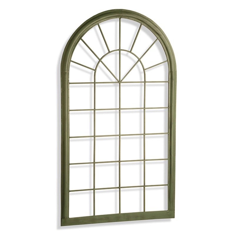 51 in. Spring Metal Trellis Window Frame