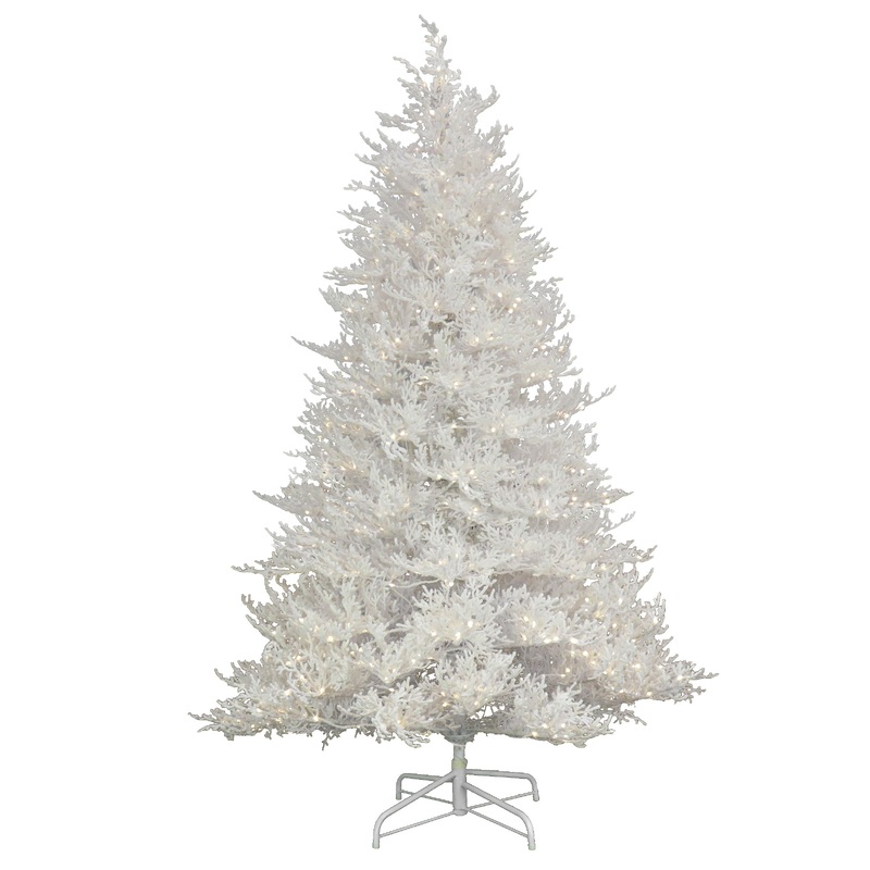 9 ft. Pre-Lit Christmas by the Sea Coral Tree with Warm White LED Lights, Plug-In