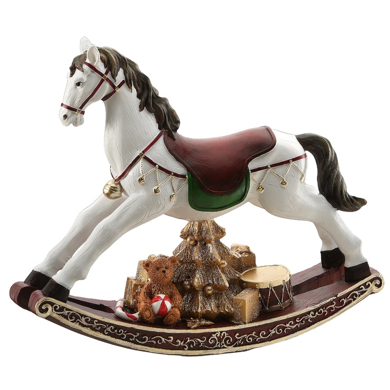 10 in. Holiday Rocking Horse