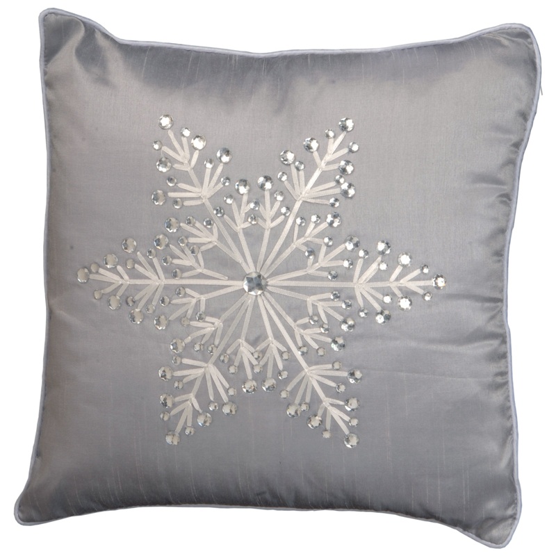 16 in Snowflake Pillow