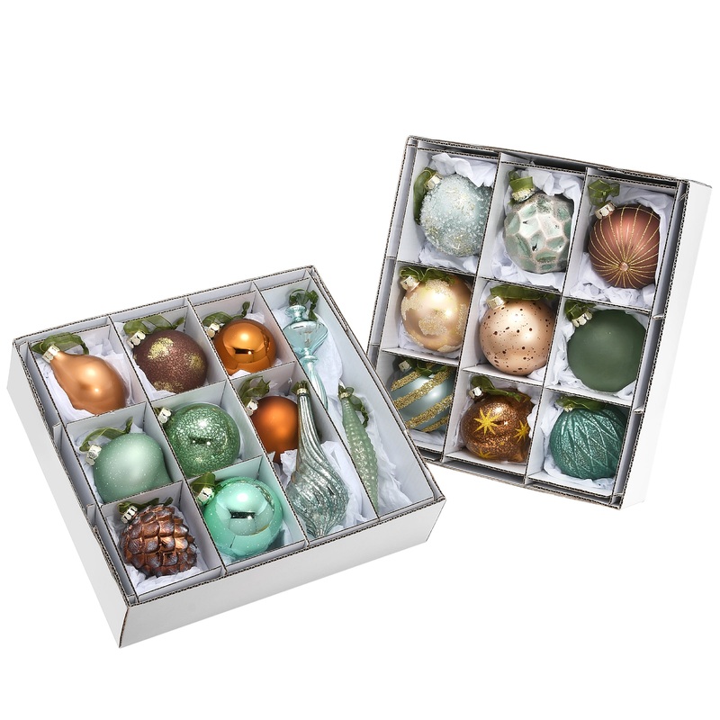 20-Piece Christmas Tree Ornament Set, Alpine Collection