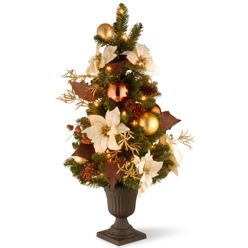 3 ft. Pre-Lit Decorative Collection Tree with Clear Lights