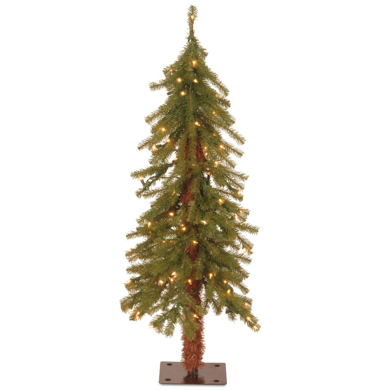 3 ft. Pre-Lit Hickory Cedar Tree with Clear Lights, Plug-In