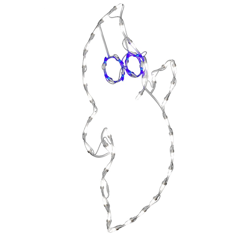 31 in. Hallowen Friendly Ghost Lighted Sign Decoration with LED Lights