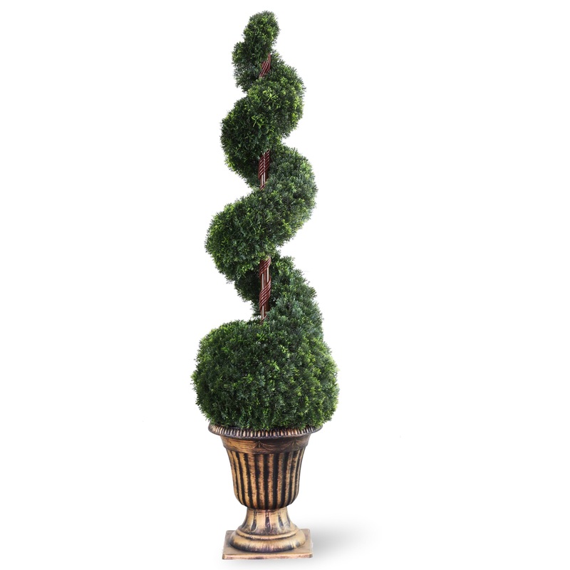54 in. Cedar Spiral Topiary Tree
