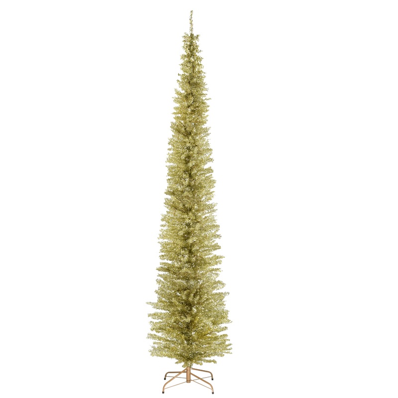 9 ft. Tinsel Collection Champagne Tree