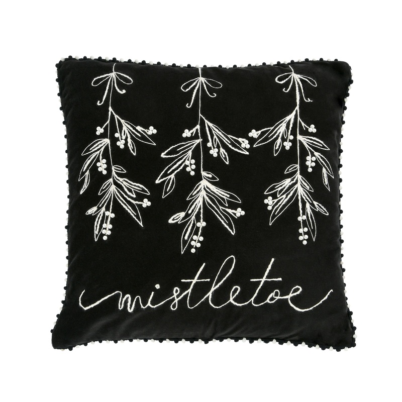18 in. HGTV Home Collection Mistletoe Pillow