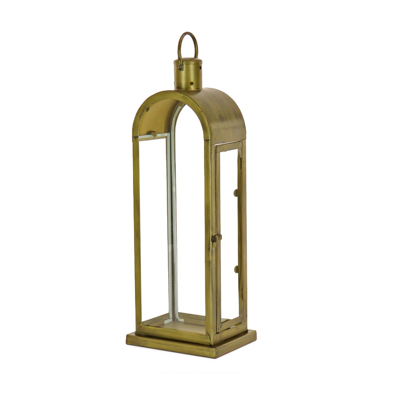 22 in. HGTV Home Collection Antique Bronze Arched Lantern, Medium