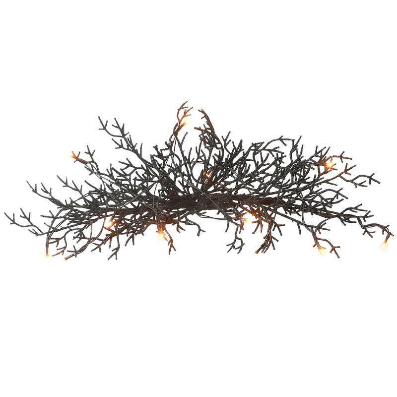 24 in. Halloween Twig Swag with Lights