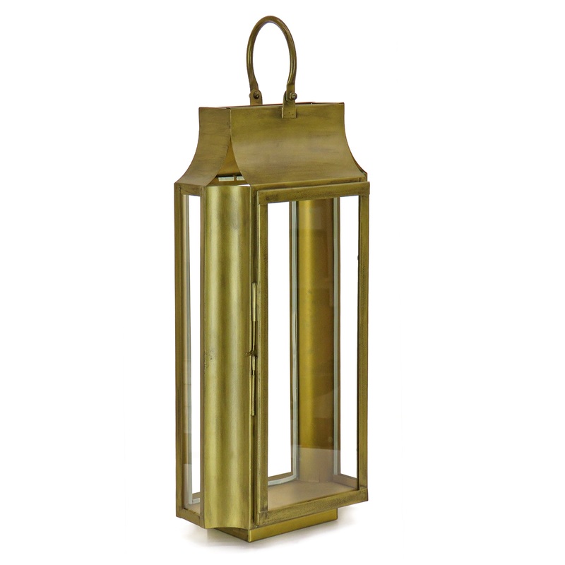 25 in. HGTV Home Collection Antique Bronze Lantern, Large