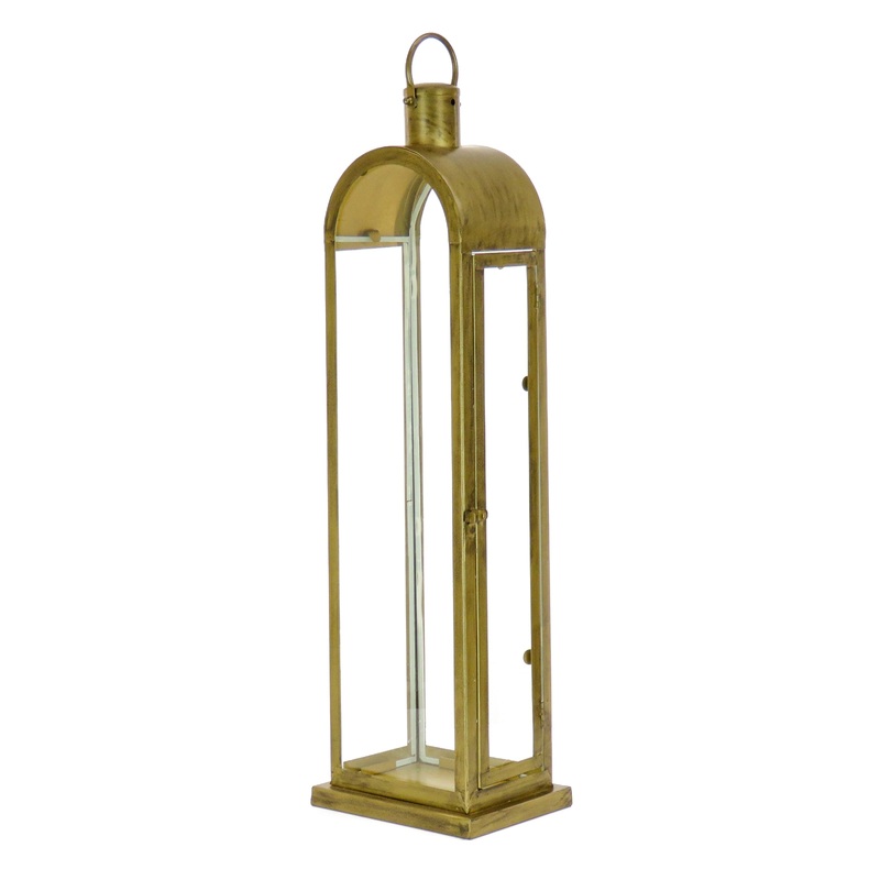 28 in. HGTV Home Collection Antique Bronze Arched Lantern, Large