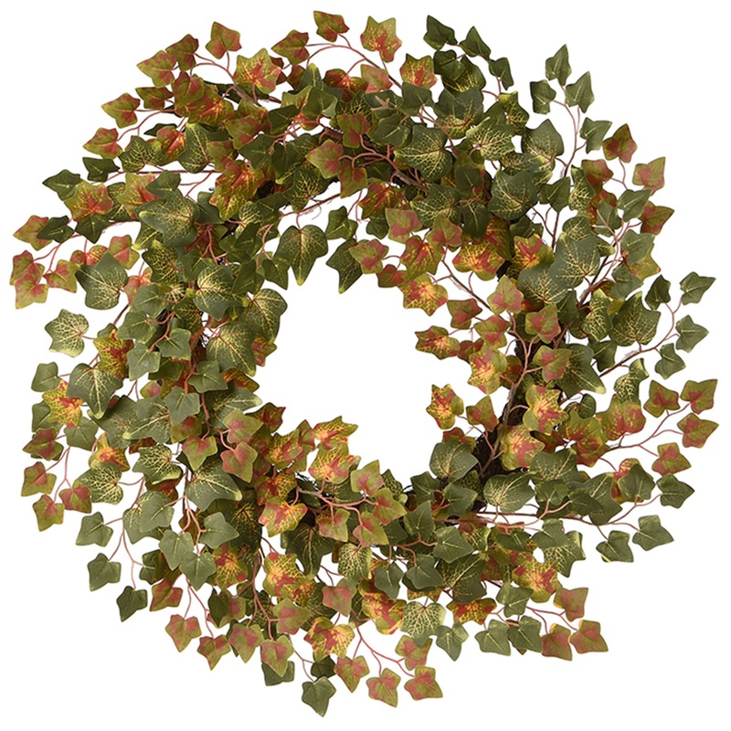 24 in. Fall Wreath with Ivy