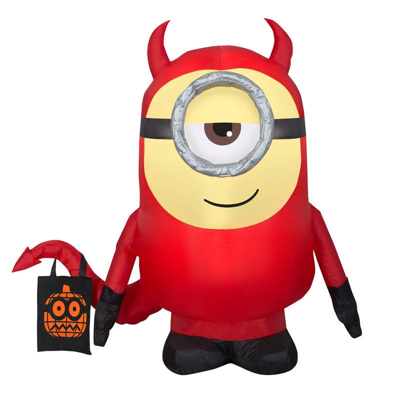 42 in. Halloween Minion Dave Inflatable Decoration, Plug-In
