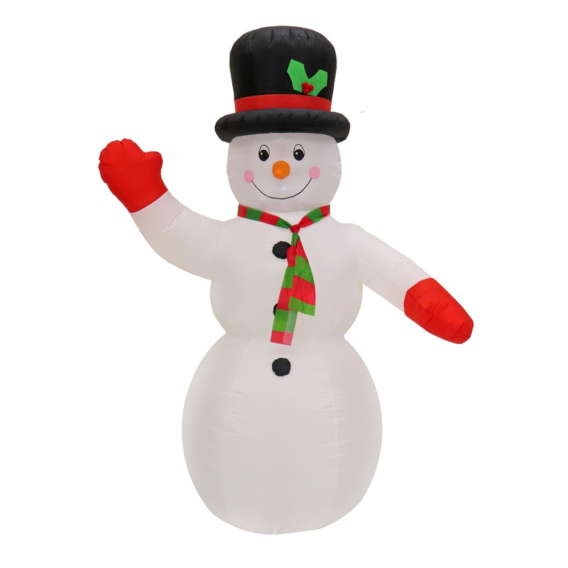 8 ft. Inflatable Prelit Snowman, Plug-In