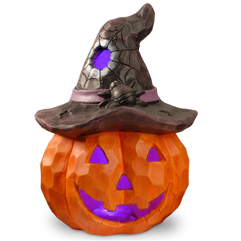 14 in. Halloween Jack O Lantern with LED Lights