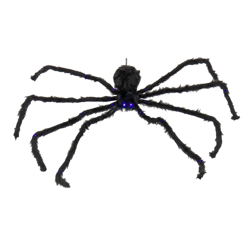 50 in. Halloween Spider with LED Lights