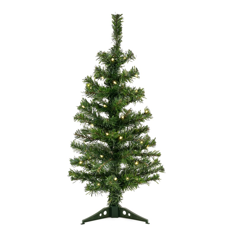 2 ft. Pre-Lit Mavis Spruce Tree with LED Lights