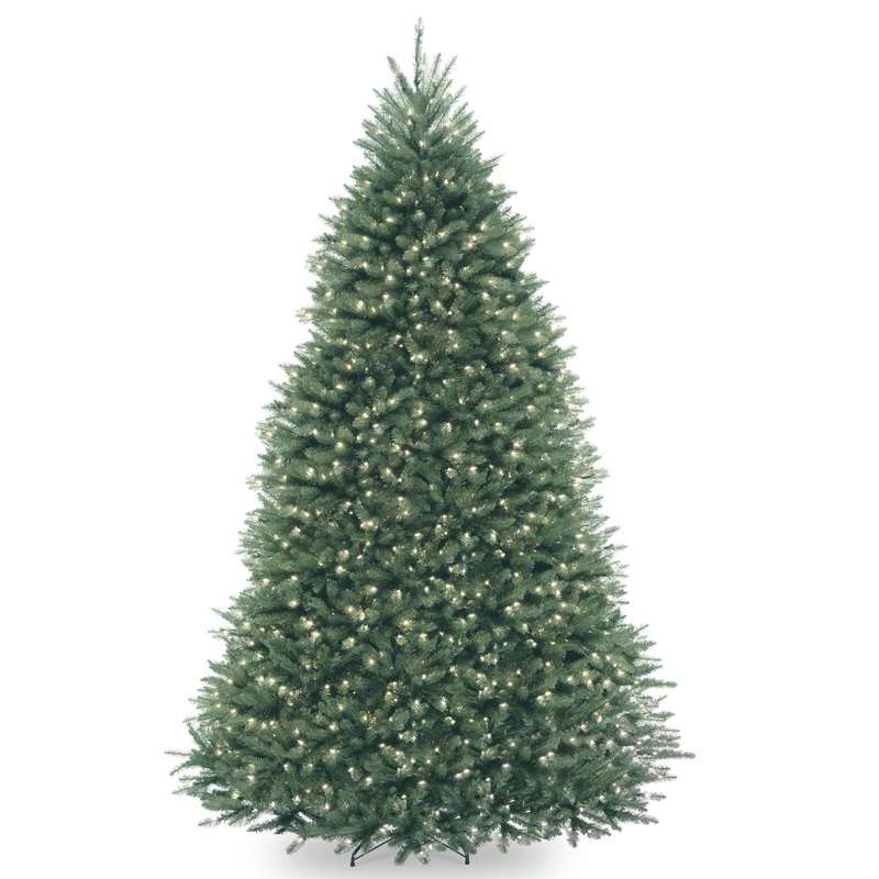 9 ft. Pre-Lit Dunhill Blue Fir Tree with Clear Lights
