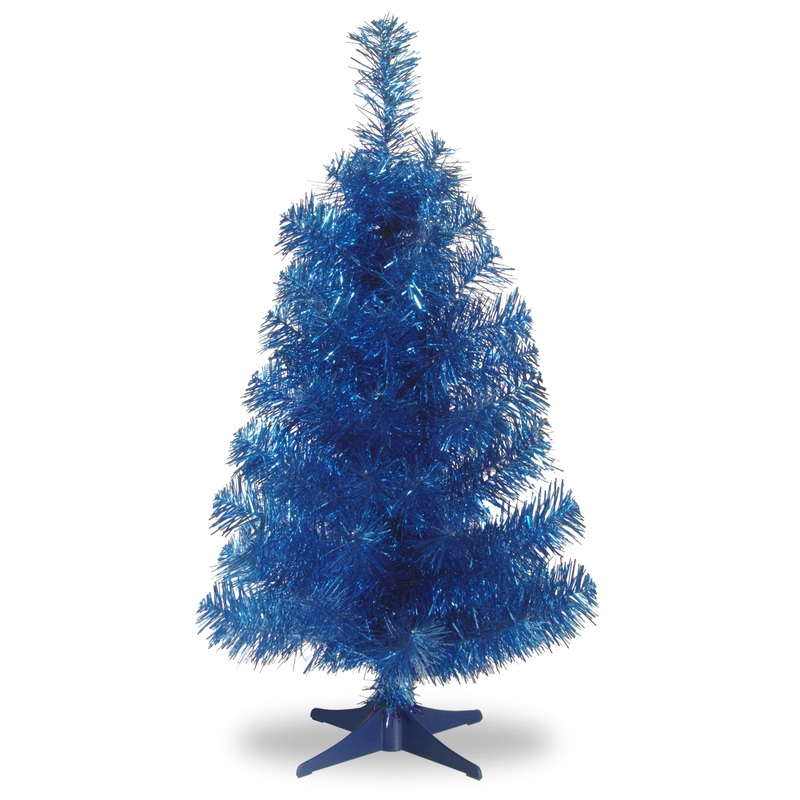 3 ft. Tinsel Collection Blue Tree
