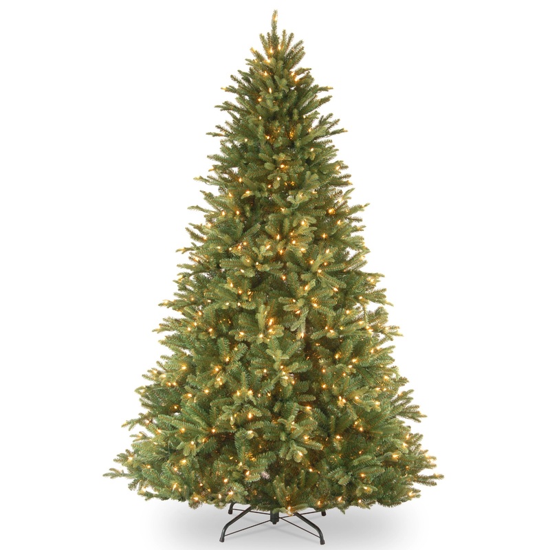 7.5 ft. Pre-Lit Tiffany Fir Tree with Dual Color LED Lights, Plug-In