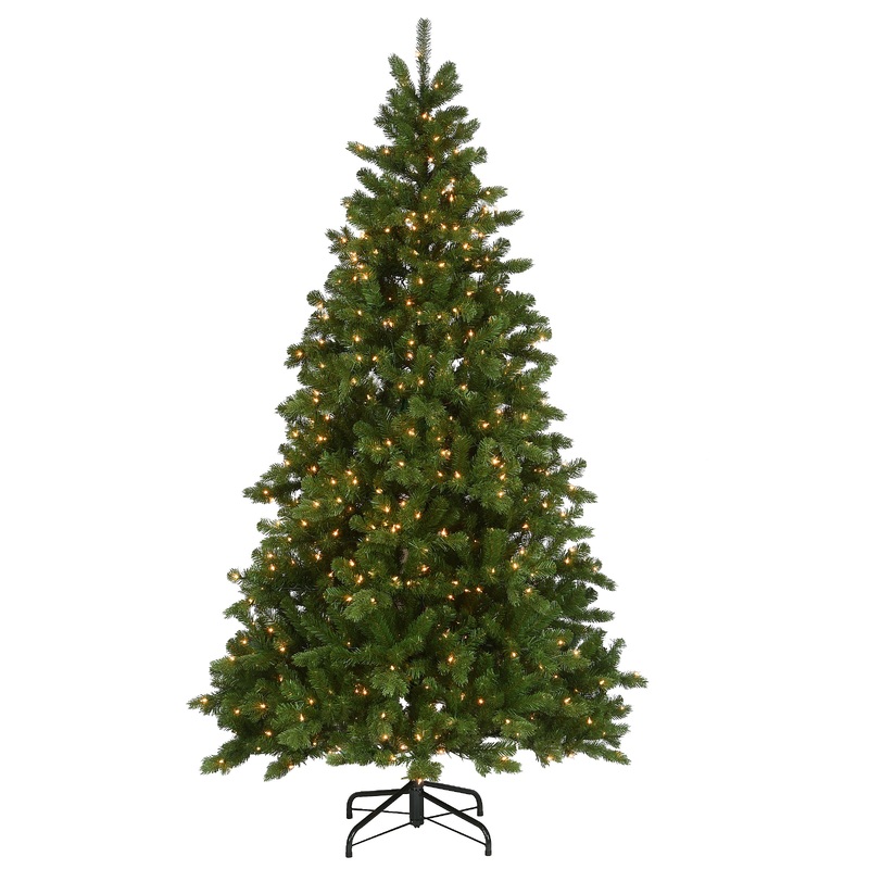 7.5 ft. Pre-Lit Victoria Spruce Tree with Clear Lights