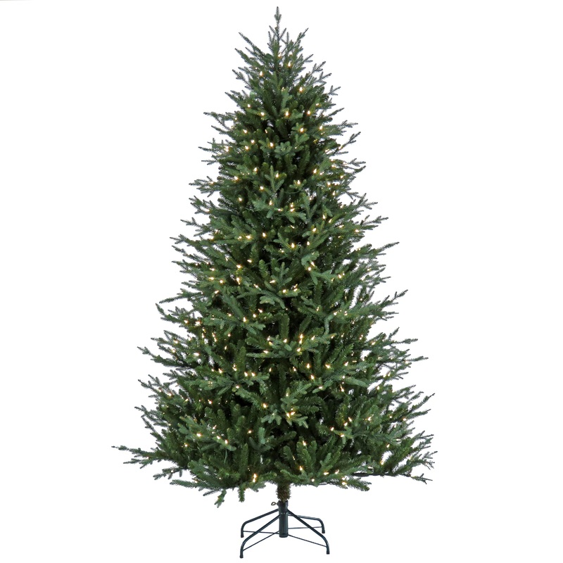 7.5 ft. Pre-Lit Wenatchee Fir Tree with LED Lights, Plug-In