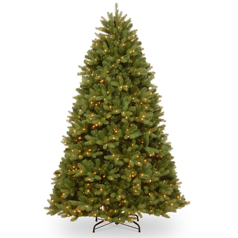 8 ft. Pre-Lit Newberry Spruce Tree with PowerConnect Dual Color LED Lights, Plug-In