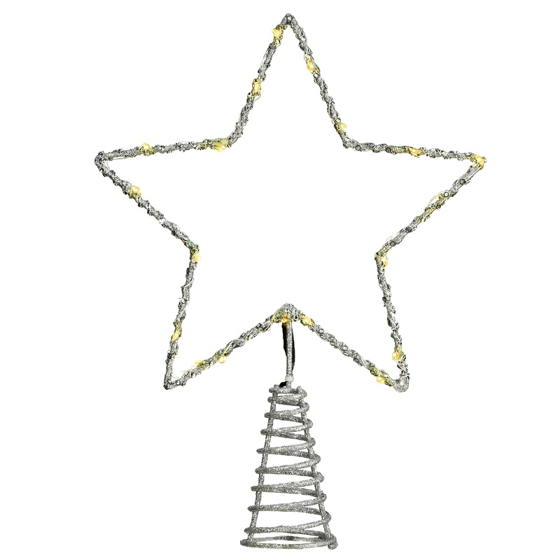 13.5 in. Open Star Tree Top for Artificial Trees with Dual Color Lights, Plug-In