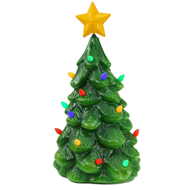 36 in. Classic Christmas Tree, Red, Blue and Green Lights