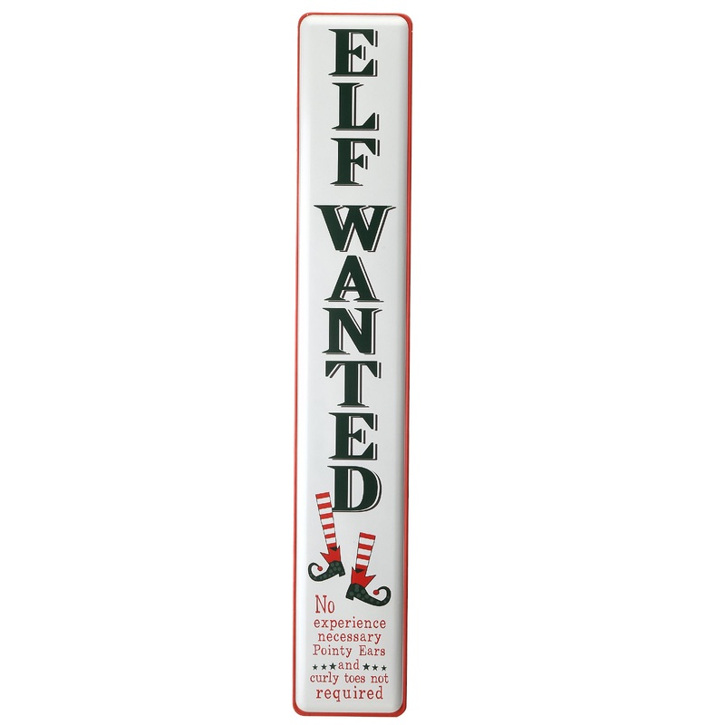 47 in. Elf Wanted Wall Sign