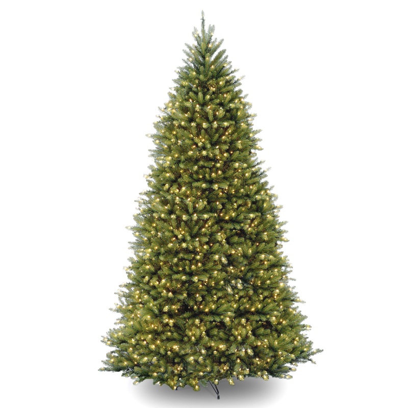 12 ft. Pre-Lit Dunhill Fir Tree with PowerConnect Dual Color LED Lights, Plug-In