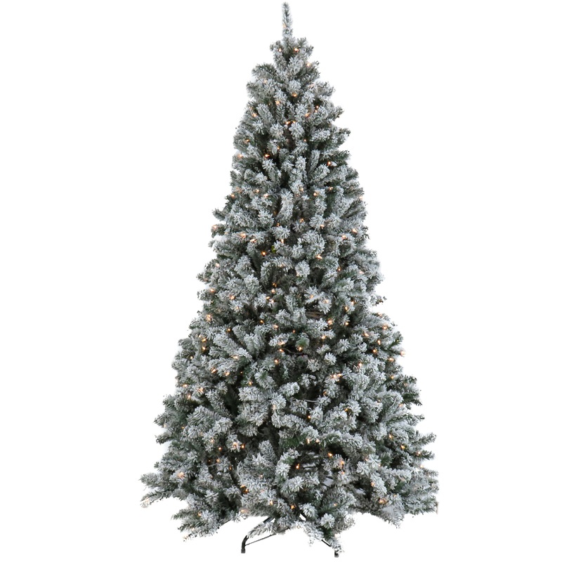 9 ft. Pre-Lit North Valley Spruce Tree with Clear Lights