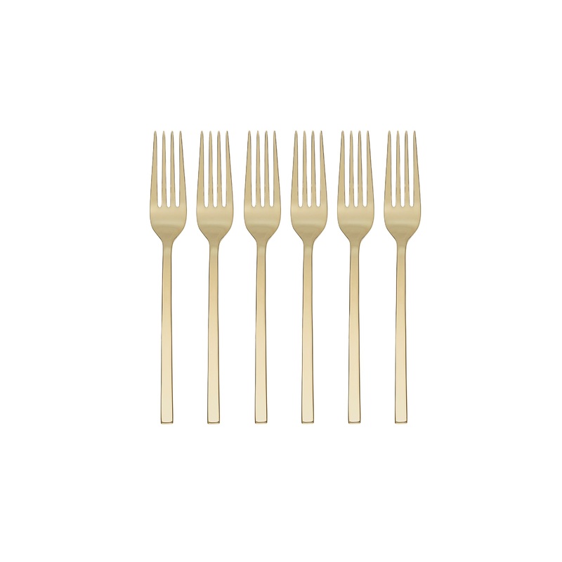 Allay Champagne Dinner Fork - Set of 6