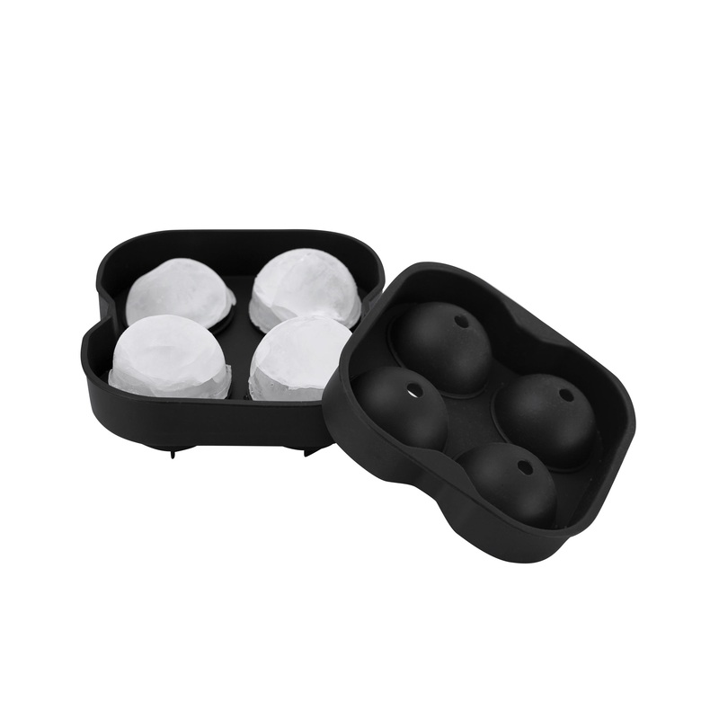 Black Round Silicone XL Ice Mold